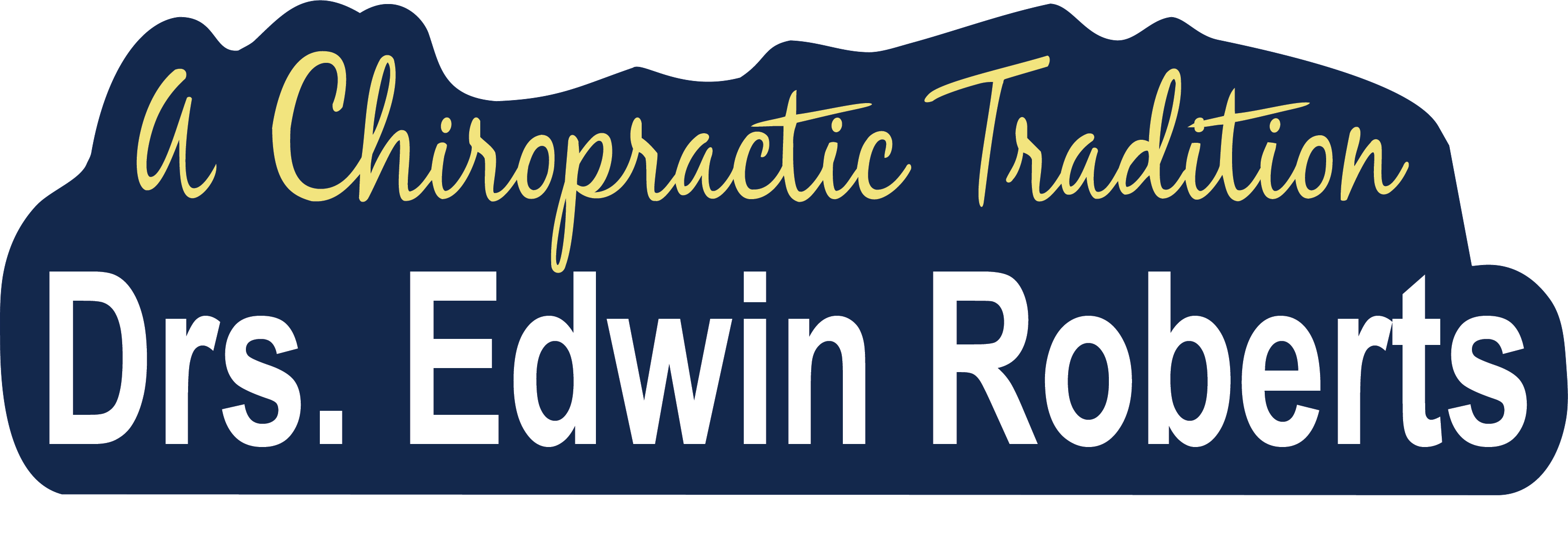 A Chiropractic Tradition - Dr. Edwin Roberts Sr.'s Logo